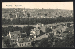 AK Namur, Panorama Mit Strassenpartie Und Kirche  - Namur