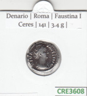 CRE3608 MONEDA ROMANA DENARIO PLATA VER DESCRIPCION EN FOTO - Sonstige & Ohne Zuordnung