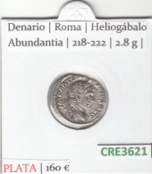 CRE3621 MONEDA ROMANA DENARIO PLATA VER DESCRIPCION EN FOTO - Andere & Zonder Classificatie