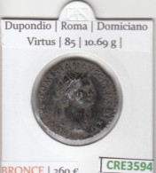 CRE3594 MONEDA ROMANA DUPONDIO BRONCE VER DESCRIPCION EN FOTO - Other & Unclassified