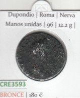 CRE3593 MONEDA ROMANA DUPONDIO BRONCE VER DESCRIPCION EN FOTO - Autres & Non Classés