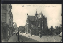 AK Brüssel / Bruxelles, Eglise Notre-Dame Du Sablon Et Rue De La Régence  - Brussel (Stad)