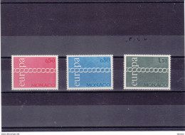 MONACO 1971 EUROPA Yvert 863-865, Michel 1014-1016 NEUF** MNH Cote 16 Euros - Unused Stamps