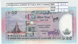 BILLETE BANGLADESH 25 TAKA 2013 COMM P-62 - Andere - Azië