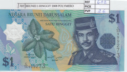 BILLETE BRUNEI 1 RINGGIT 2008 POLYMERO P-22c - Autres - Asie