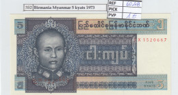 BILLETE BIRMANIA 5 KYATS 1973 P-57 - Altri – Asia