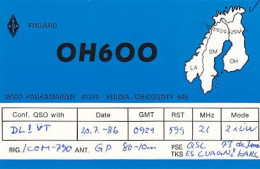 AK 213475 QSL - Finland - Kuusa - Radio Amatoriale