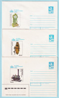 USSR 1988.0520-0620. Polytechnic Museum, Moscow. Prestamped Covers (3), Unused - 1980-91