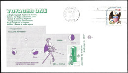 US Space Cover 1977. Planetary Probe "Voyager 1" Launch - United States