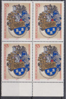 1977 , Mi 1557 ** (3) -  4er Block Postfrisch - EUCEPTA - Konferenz Wien - Nuevos