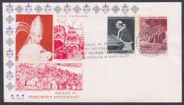 Vatican City 1964 Private Airmail FDC Pope Paul VI, To Jerusalem, Israel, Palestine, Christianity, First Day Cover - Lettres & Documents