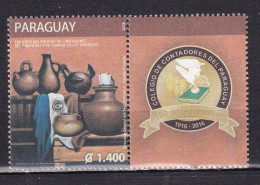 PARAGUAY-2016-ART-CERAMICS-MNH- - Paraguay