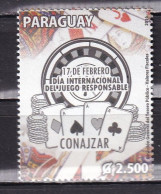 PARAGUAY-2016-INTERNATIONAL DAY GAMBLING-MNH- - Paraguay