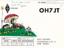 AK 213486 QSL - Finland - Keitele - Amateurfunk