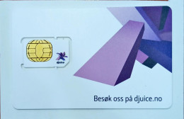 Norway Djuice Gsm  Original Chip Sim Card - Verzamelingen