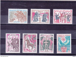 MONACO 1974 CIRQUE Yvert 973-979, Michel 1130-1136 NEUF** MNH Cote 15,50 Euros - Unused Stamps