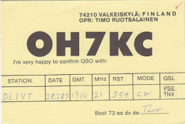 AK 213487 QSL - Finland - Valkeiskylä - Radio Amateur