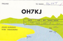 AK 213488 QSL - Finland - Valkeamäki - Radio-amateur