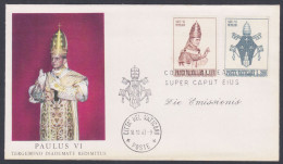 Vatican City 1963 Private Cover Coronation Of Pope Paul VI, Christian, Christianity, Catholic Church - Cartas & Documentos