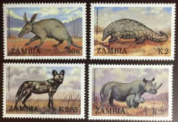 Zambia 1988 Endangered Species Animals MNH - Otros & Sin Clasificación