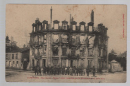 CPA - 54 - Luneville - Rue Carnot - Maison Leclerc Incendiée Par Les Allemands Le 16 Août 1914 - Animée - 1914 - Luneville