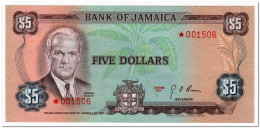 JAMAICA,5 DOLLARS,1977,COLLECTOR SERIES,SPECIMEN,AU-UNC - Jamaique