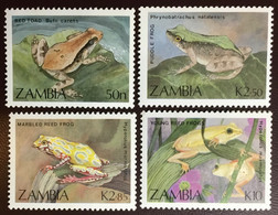 Zambia 1989 Frogs & Toads MNH - Kikkers