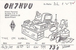 AK 213493 QSL - Finland - Joensuu - Radio-amateur