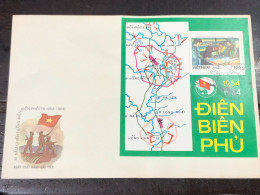 VIET  NAM ENVELOPE-F.D.C BLOCKS-(1984 Front Command And Dien Bien Phu Map ) 1 Pcs Good Quality - Vietnam