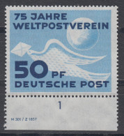 DDR 1949 - Mi.-Nr. 242 Postfrisch Mit Anhaftungen MH* Mit Bogenrand Und Formnummer - Ungebraucht