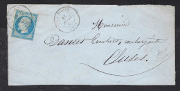 LA ROCHE (89-Hte Savoie), 1862 Devant De Lettre, Cachet Type 15, Très Rare - 1849-1876: Classic Period