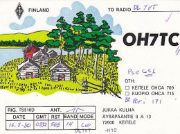 AK 213499 QSL - Finland - Keitele - Amateurfunk