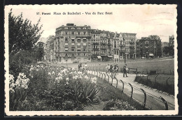 AK Brüssel / Bruxelles, Forest, Place De Rochefort, Vue Du Parc Fleuri  - Vorst - Forest