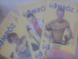 CYCLISME 1997     - WIELRENNEN- CICLISMO : 3 Cartes MROZ AVEC RUMSAS- OZOLS-WOJCIECHOWSKI - Cycling