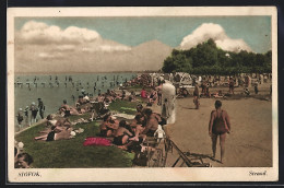 AK Siófok, Badegäste Am Strand  - Hongarije