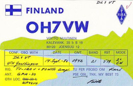 AK 213502 QSL - Finland - Joensuu - Radio-amateur