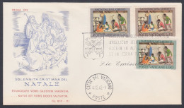 Vatican City 1962 Private FDC Nativity, Birth Of Jesus Christ, Christian, Christianity, Catholic Church, First Day Cover - Covers & Documents