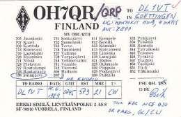 AK 213503 QSL - Finland - Vuorela - Radio Amateur