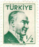 1956 - TURQUIA - ATATURK - YVERT 1297 - Usados