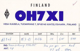 AK 213508 QSL - Finland - Kiihtelysvaara - Radio-amateur