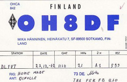 AK 213510 QSL - Finland - Sotkamo - Radio Amateur