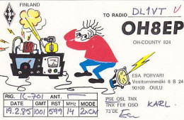 AK 213511 QSL - Finland - Oulu - Radio Amateur