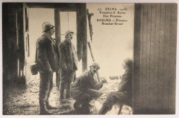 RARE - Reims (1918) - Pompiers De Reims Rue Hinemar - Reims