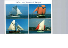 Voiliers Traditionnels De Bretagen, Le Mutin, Le Grand Léjon, Le Renard, Et Le Vieux Copain - Segelboote