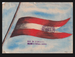 AUSTRIA Interesting Hand Made Patriota Postcard To USA 1946. - Briefe U. Dokumente