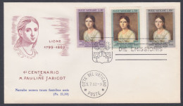 Vatican City 1962 Private FDC Blessed  Pauline Jaricot, Lione, Christian, Christianity, Catholic Church, First Day Cover - Briefe U. Dokumente