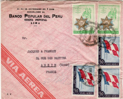 PERU 1959  AIRMAIL LETTER SENT FROM LIMA TO ANZIM - Pérou