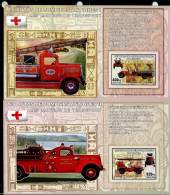 RDC : Bloc N° ?? Non-émis : Autos De Pompiers Antiques - Mint/hinged