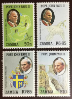 Zambia 1989 Pope John Paul II Visit MNH - Zambia (1965-...)