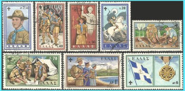 GRECE-GRECE - HELLAS 1960: "50th Anniverssary Of Hellenic Boy Scouts " Compl. Set Used - Usati